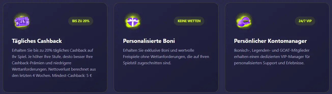 OpaBet Casino VIP-Programm